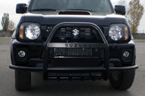 Suzuki Jimny 1998–2018 Karjapuskuri QT007-Exclusive Black (tekstillä, ruostumaton teräs) kuva 2