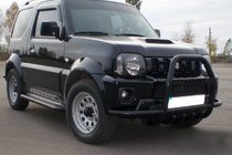 Suzuki Jimny 1998–2018 Karjapuskuri QT007-Exclusive Black (tekstillä, ruostumaton teräs) kuva 5