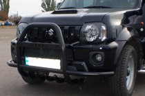 Suzuki Jimny 1998–2018 Karjapuskuri QT007-Exclusive Black (tekstillä, ruostumaton teräs) kuva 6