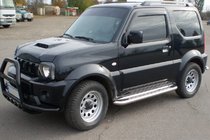 Suzuki Jimny 1998–2018 Karjapuskuri QT007-Exclusive Black (tekstillä, ruostumaton teräs) kuva 7