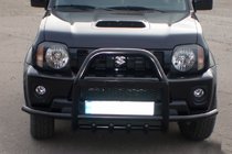 Suzuki Jimny 1998–2018 Karjapuskuri QT007-Exclusive Black (tekstillä, ruostumaton teräs) kuva 3