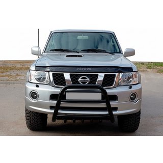 Puskurirauta QT007 Black (ruostumaton teräs) Nissan Patrol Y61 1997–2011 kuva 1