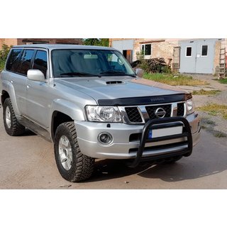 Puskurirauta QT007 Black (ruostumaton teräs) Nissan Patrol Y61 1997–2011 kuva 3
