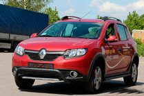 Renault Sandero 2013–2022 Etusuojakaari WT007 Black (ruostumaton teräs) kuva 2