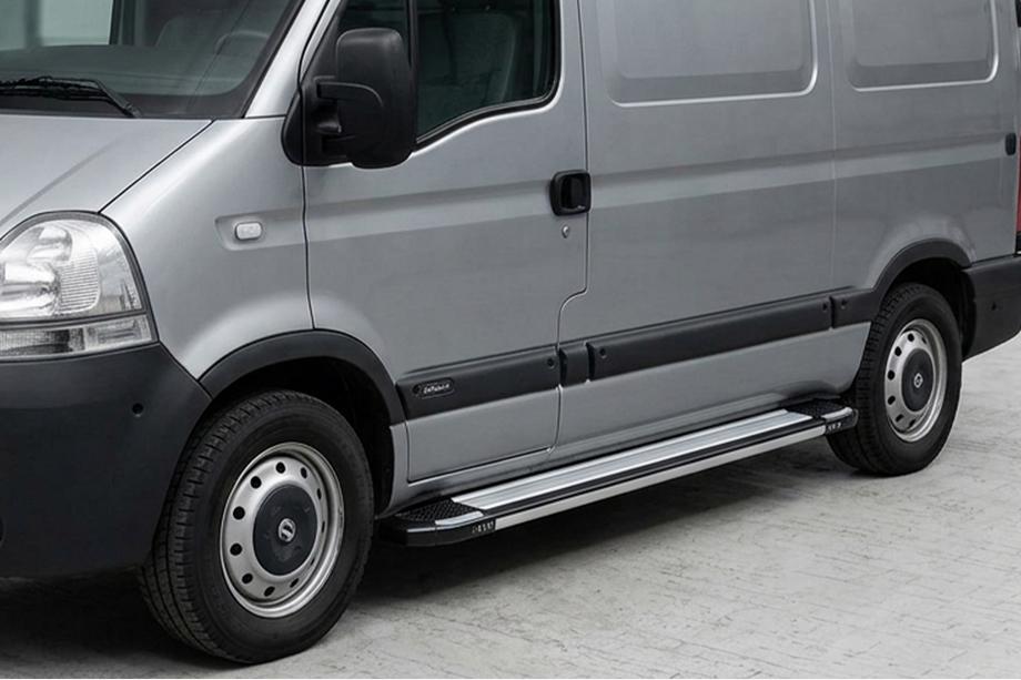 Opel Movano 2004–2010 Rainbow sivuporrassarja (2 kpl, alumiini) Image