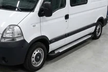 Opel Movano 2004–2010 Allmond Grey -sivuporrassarja (2 kpl, alumiini) kuva 1