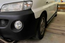 Hyundai H200, H1, Starex 1998–2007 Sivutuubit BB002 Black (2 kpl, ruostumaton teräs) kuva 3