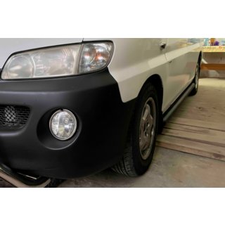 Sivutuubit BB002 Black (2 kpl, ruostumaton teräs) Hyundai H200, H1, Starex 1998–2007 kuva 3
