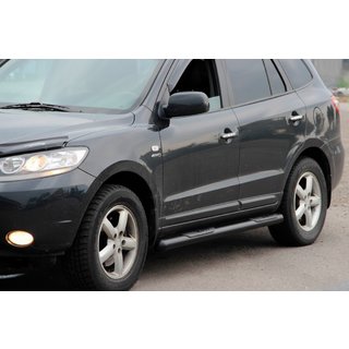 Sivutuubit B3 Black (2 kpl, ruostumaton teräs) Hyundai Santa Fe 2 2006–2012 kuva 1