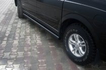 SsangYong Action 2005–2018 Sivuputket Black (2 kpl, ruostumaton teräs) kuva 1