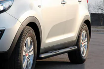 Kia Sportage 2010–2015 Sivupalkit Black (2 kpl, ruostumaton teräs) kuva 1