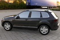 Volkswagen Touareg 2010–2018 Sivuputket Black (2 kpl, ruostumaton teräs) kuva 1
