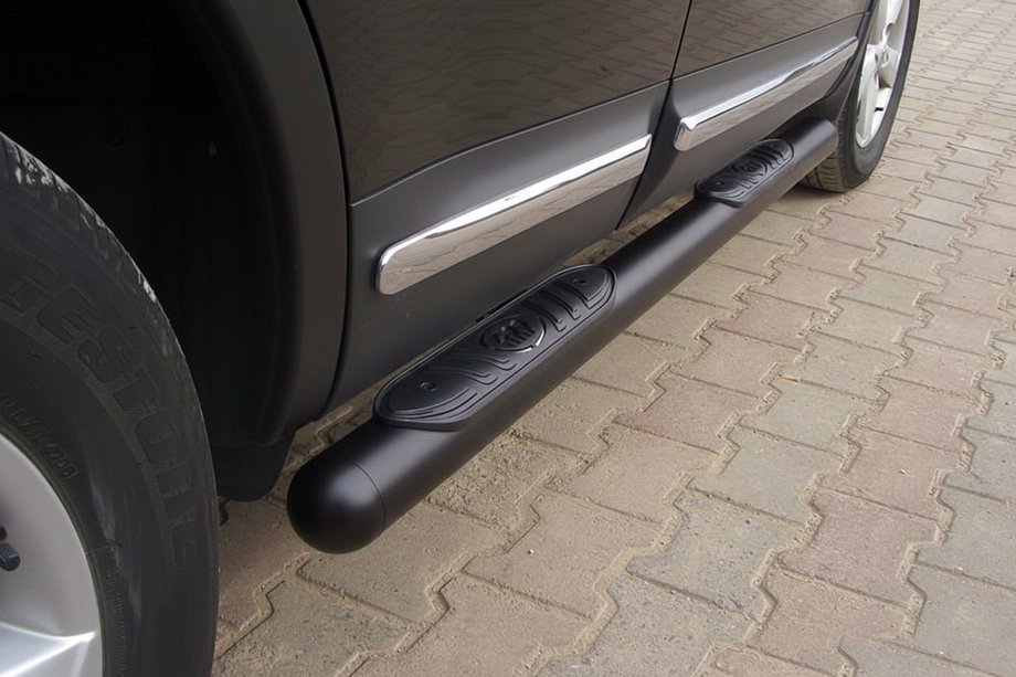 Nissan Qashqai 2007–2010 Sivupalkit Black (2 kpl, ruostumaton teräs) Image