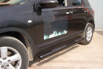 Nissan Qashqai 2010–2014 Sivupalkit Black (2 kpl, ruostumaton teräs) kuva 2