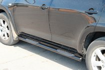 Toyota Rav 4 2006–2013 Sivutuubit vakiopohjalle Black (2 kpl, ruostumaton teräs) kuva 4