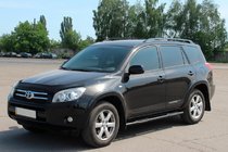 Toyota Rav 4 2006–2013 Sivutuubit vakiopohjalle Black (2 kpl, ruostumaton teräs) kuva 3