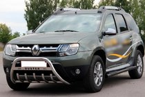 Renault Duster 2008–2017 Sivutuubit inserteillä Black (2 kpl, ruostumaton teräs) kuva 4