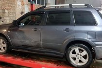 Mitsubishi Outlander 2001–2006 Sivuputket Black (2 kpl, ruostumaton teräs) kuva 1