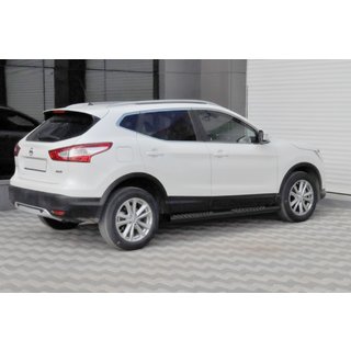 Sivuputket Black (2014-2017, 2 kpl, ruostumaton teräs) Nissan Qashqai 2014–2021 kuva 1