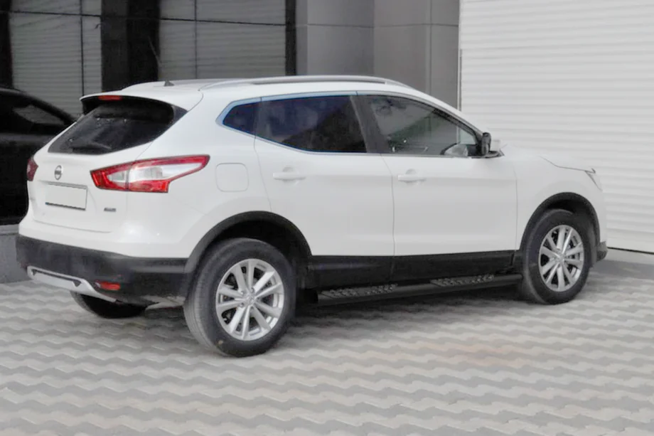 Nissan Qashqai 2014–2021 Sivuputket Black (2014-2017, 2 kpl, ruostumaton teräs) Image