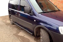 Opel Combo 2002–2012 Sivupalkit Black (2 kpl, ruostumaton teräs) kuva 2