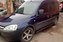 Opel Combo 2002–2012 Sivupalkit Black (2 kpl, ruostumaton teräs) kuva 1