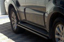 Mitsubishi Pajero Wagon IV 2006–2021 Sivupalkit Black (2 kpl, ruostumaton teräs) kuva 2