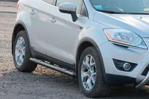 Ford Kuga 2008–2013 Suorat sivuputket Black (2 kpl, ruostumaton teräs) kuva 2
