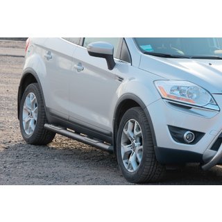 Suorat sivuputket Black (2 kpl, ruostumaton teräs) Ford Kuga 2008–2013 kuva 2