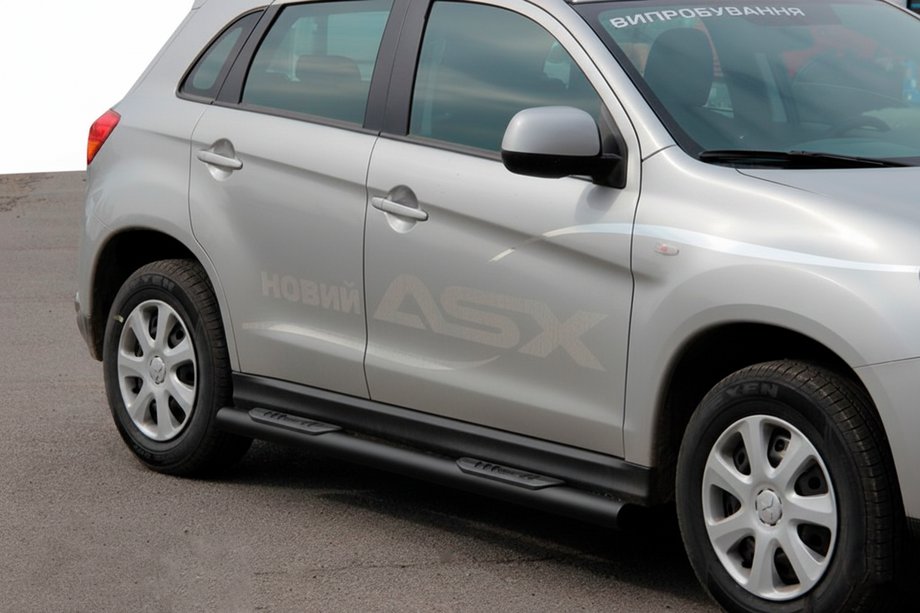 Mitsubishi ASX 2010–2023 Sivutangot BB002 Black (2 kpl, ruostumaton teräs) Image