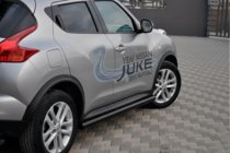Nissan Juke 2010–2019 Sivuputket Ø60 Black (2 kpl, ruostumaton teräs) kuva 2