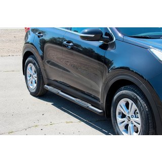 Sivupitket BB002 Black (2 kpl, ruostumaton teräs) Kia Sportage 2015–2021 kuva 4