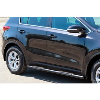 Sivupitket BB002 Black (2 kpl, ruostumaton teräs) Kia Sportage 2015–2021 kuva 1