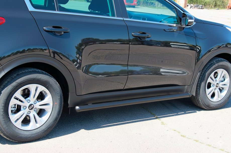 Kia Sportage 2015–2021 Sivupalkit BB001 Black (2 kpl, ruostumaton teräs) Image