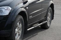 SsangYong Kyron 2005–2014 Sivutangot BB002 Black (2 kpl, ruostumaton teräs) kuva 1