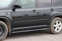 Nissan X-trail T31 2007–2014 Sivupitket BB002 Black (2 kpl, ruostumaton teräs) kuva 1