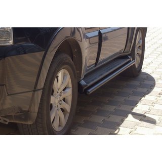 Sivuputket OEM-kiinnityksellä Black (2 kpl, ruostumaton teräs) Mitsubishi Pajero Wagon III 1999–2006 kuva 1