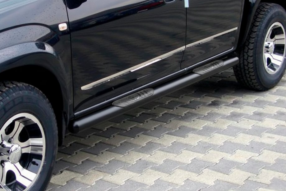 Kia Carens 1999–2012 Sivutuputket Black (ruostumaton teräs) Image