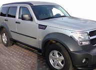 Dodge Nitro 2006–2011 Sivuputket Black (2 kpl, ruostumaton teräs) kuva 2