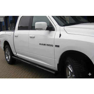 Sivutuet/putket vakiomalli Black (2 kpl, ruostumaton teräs) Dodge RAM (DR/DH/D1/DC/DM) 2002–2009 kuva 1