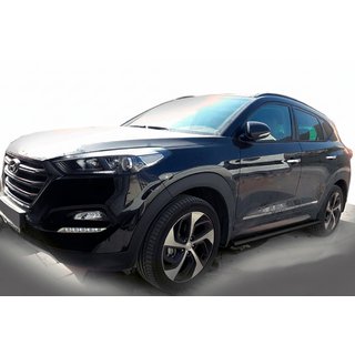 Sivuputket Black (2 kpl, ruostumaton teräs) Hyundai Tucson TL 2016–2021 kuva 2