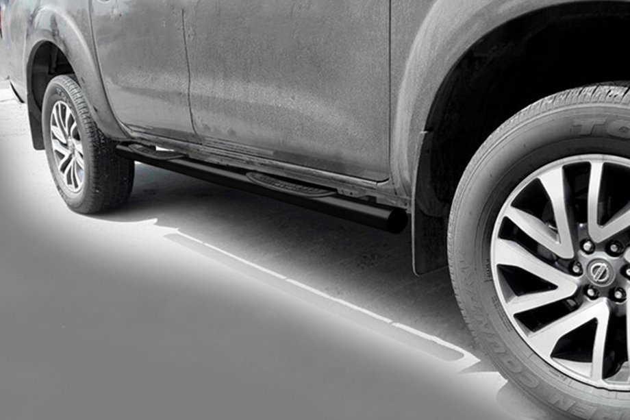 Nissan Navara/NP300 2016– Sivuputket Black (2 kpl, ruostumaton teräs) Image