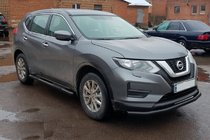 Nissan X-trail T32/Rogue 2014–2021 Sivuputket Black (2 kpl, ruostumaton teräs) kuva 2