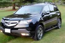 Acura MDX 2007–2013 Sivuputket Black (2 kpl, ruostumaton teräs) kuva 1