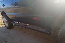 Chevrolet Niva 1998–2020 Sivuputket Black (2 kpl, ruostumaton teräs) kuva 2