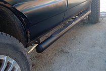 Chevrolet Niva 1998–2020 Sivuputket Black (2 kpl, ruostumaton teräs) kuva 1