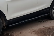 Nissan Qashqai 2014–2021 Sivutuet Black (2017-2021, 2 kpl, ruostumaton teräs) kuva 2