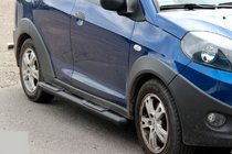 Chery Beat 2009–2015 Sivupalkit Black (2 kpl, ruostumaton teräs) kuva 2