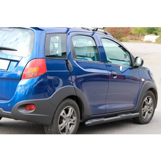 Sivupalkit Black (2 kpl, ruostumaton teräs) Chery Beat 2009–2015 kuva 1