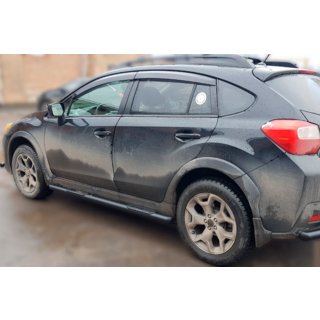 Sivutangot BB002 Black (2 kpl, ruostumaton teräs) Subaru XV 2011–2017 kuva 3